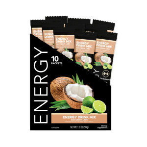 Energy: Coconut Lime Energy Drink Mix (10 Single Serving Stick Packs)
